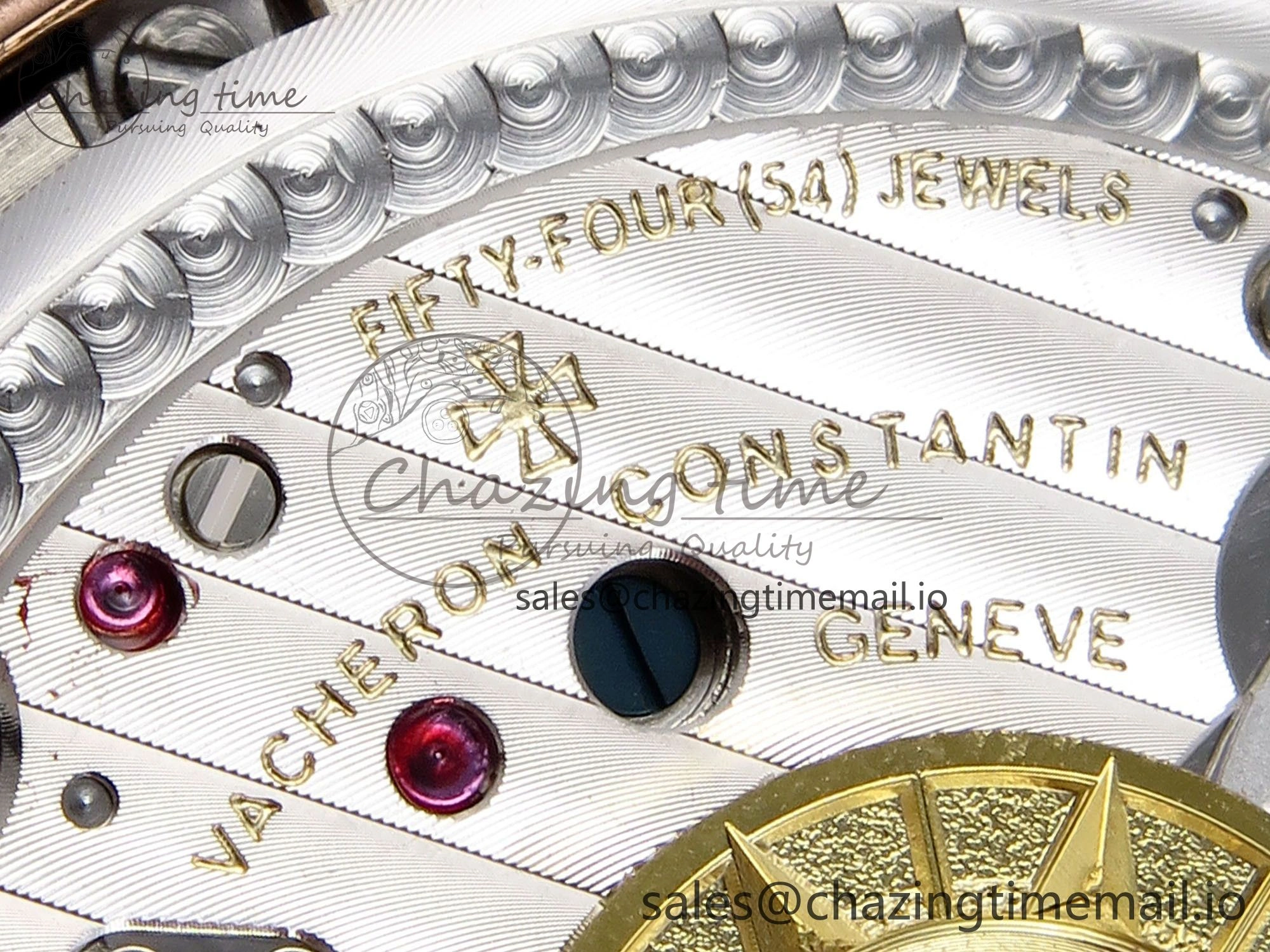 Overseas 4520V RG 8F Best Edition Green Dial On RG Bracelet A7750 Modified to A Timeless 9843