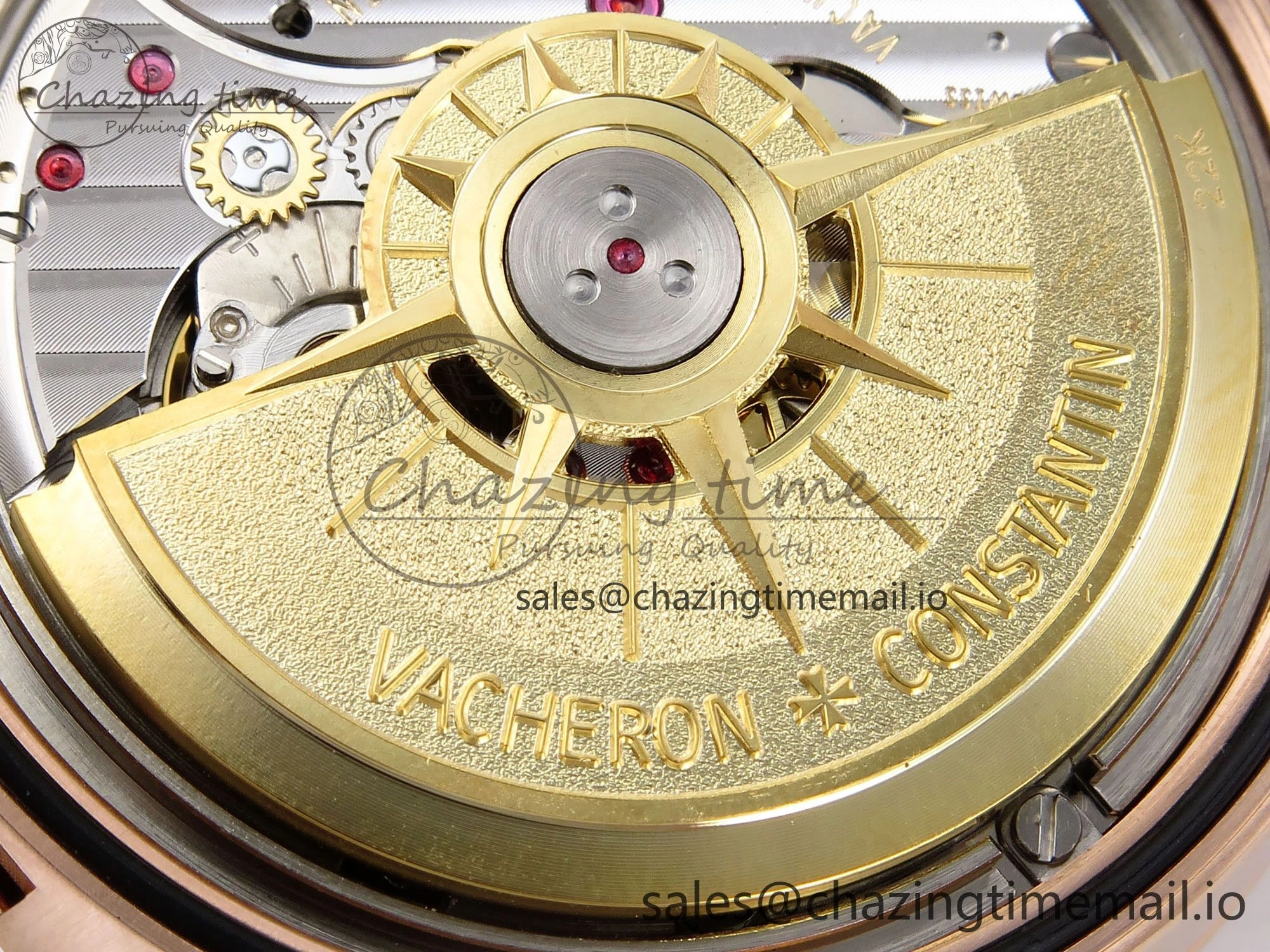Overseas 4520V RG 8F Best Edition Green Dial on RG Bracelet A Reliable 9844