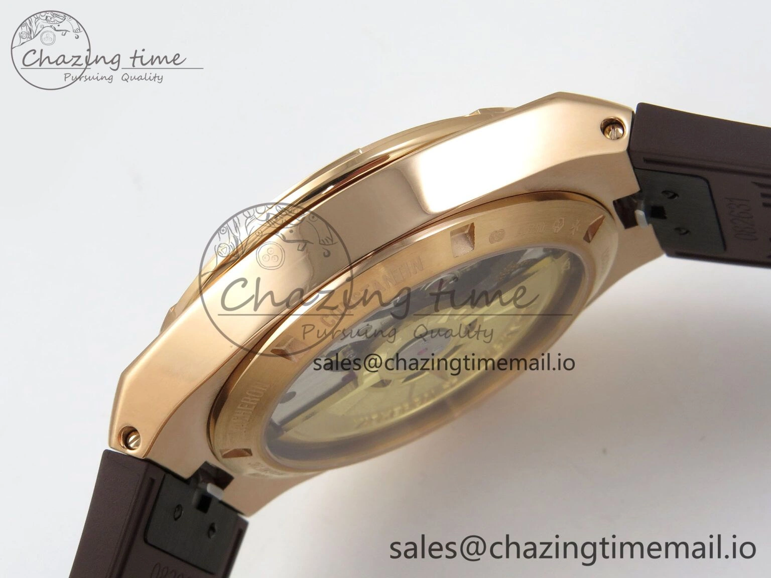 Overseas 4520V RG ZF 1:1 Best Edition White Dial on Black Rubber Strap A Seasonal 9822