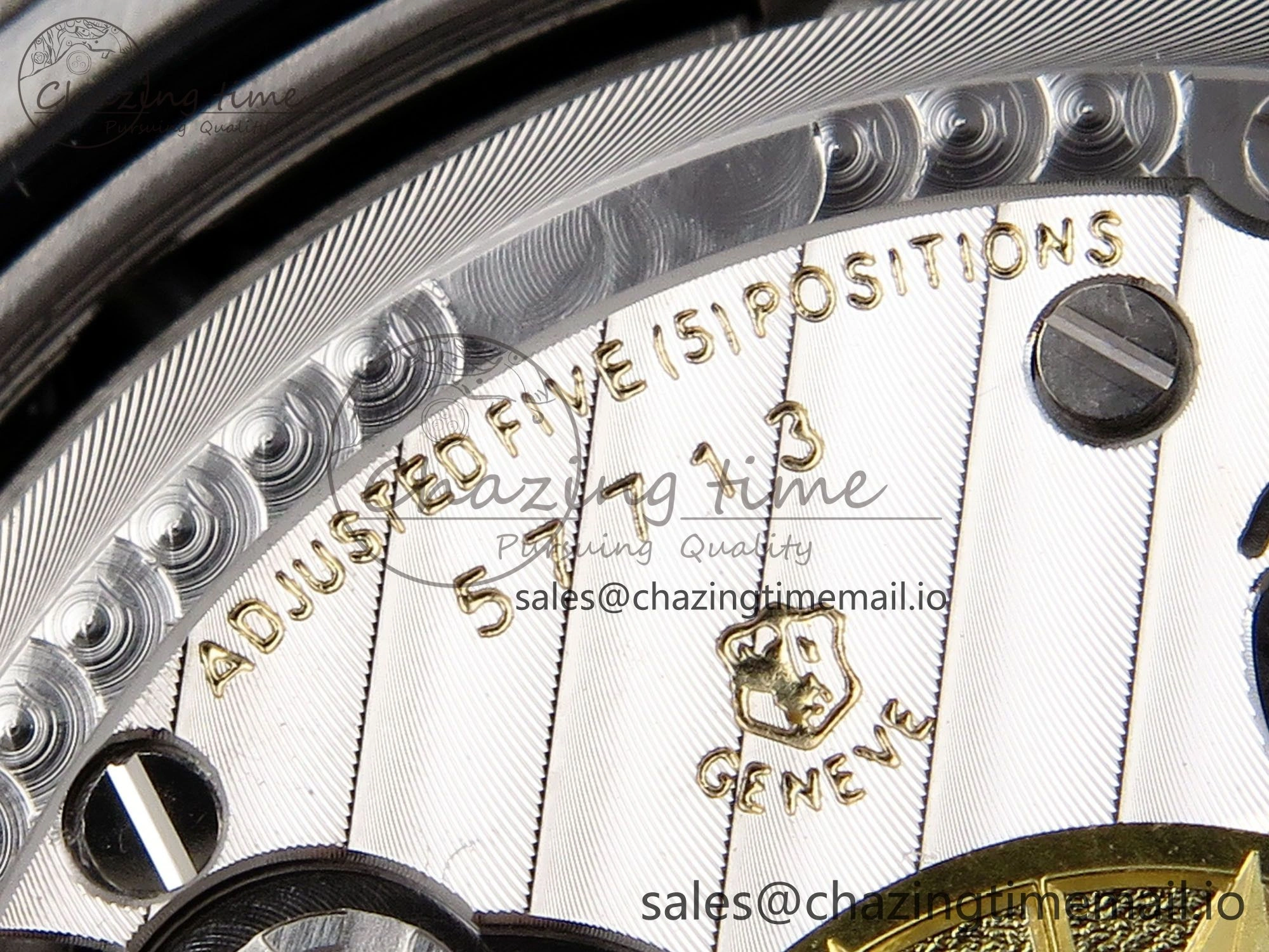 Overseas 4520V SS 8F Best Edition Green Dial On Green Rubber Strap A7750 Modified to A Chic 9846