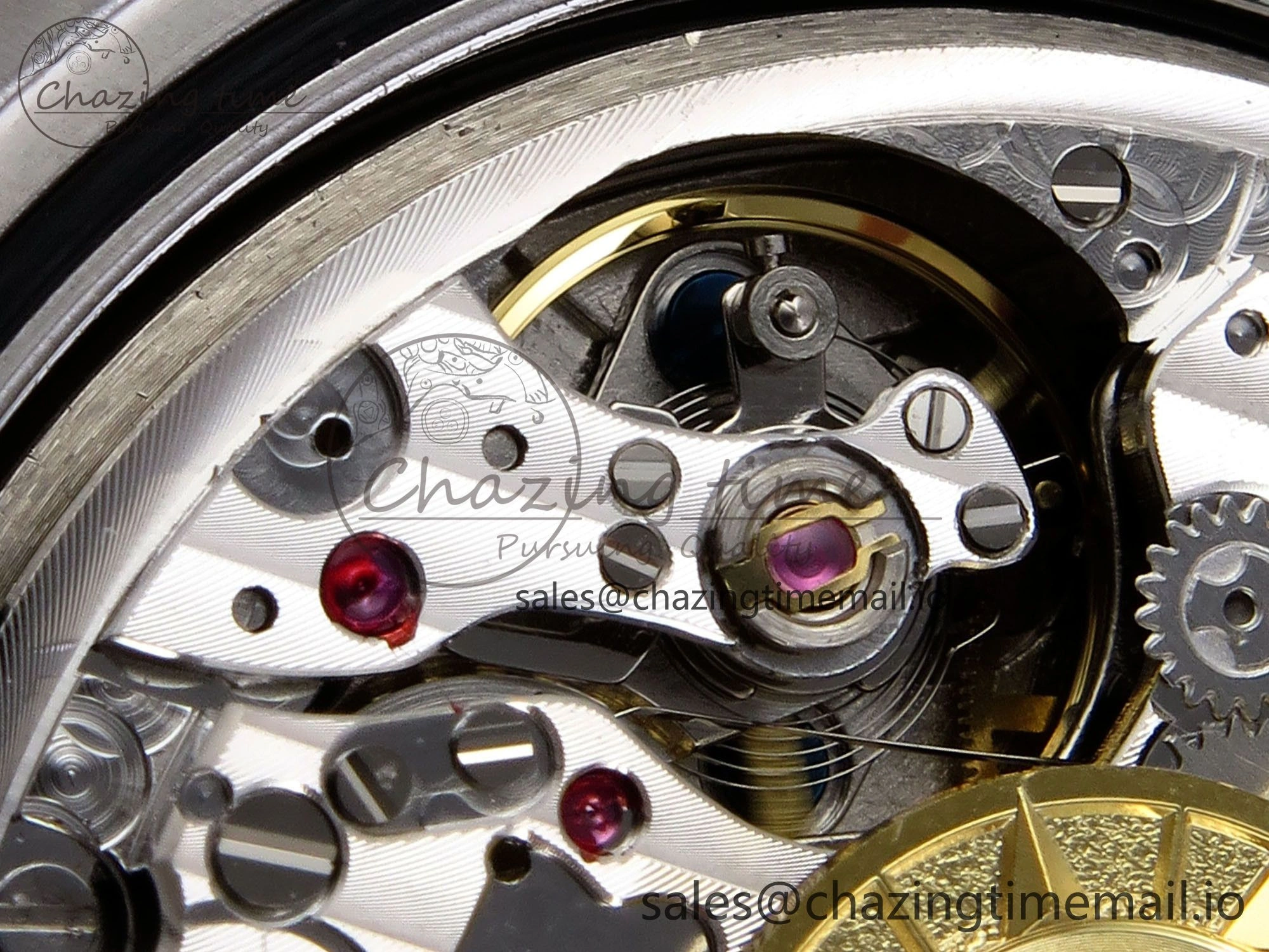 Upgraded Overseas 4520V SS 8F Best Edition Green Dial On SS Bracelet A7750 Modified to A 9842