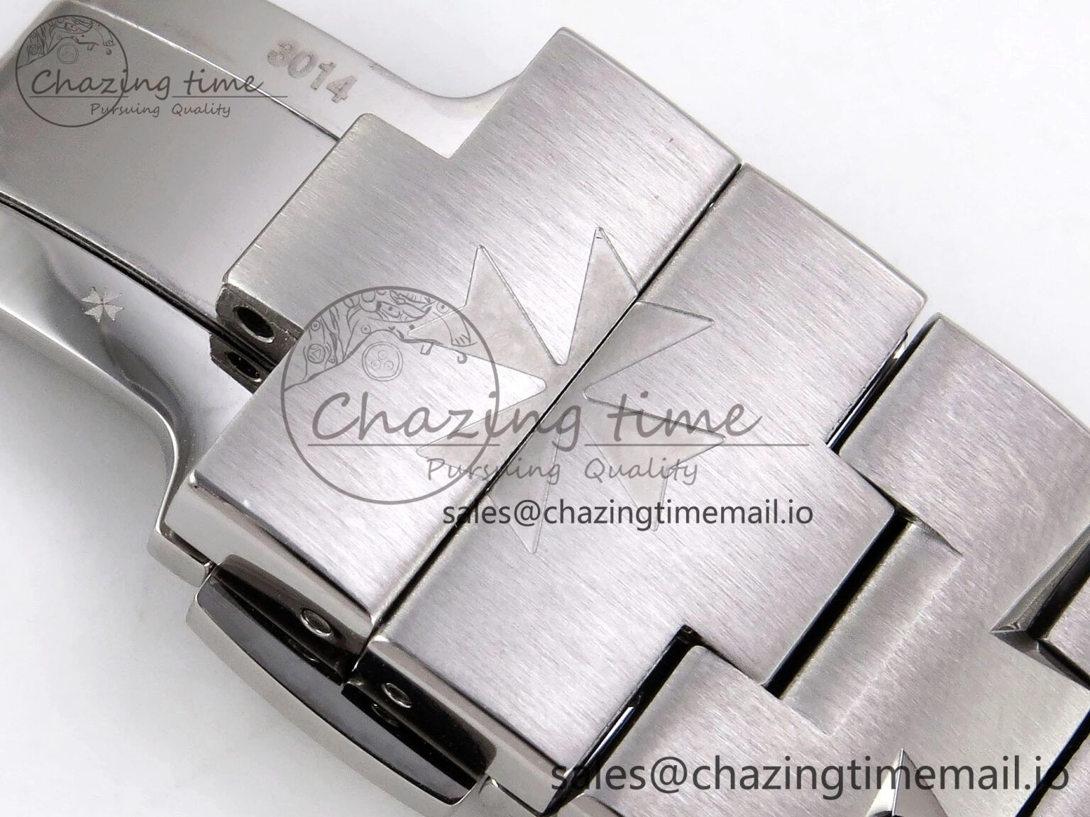 Upgraded Overseas 4520V SS 8F Best Edition Green Dial On SS Bracelet A7750 Modified to A 9842