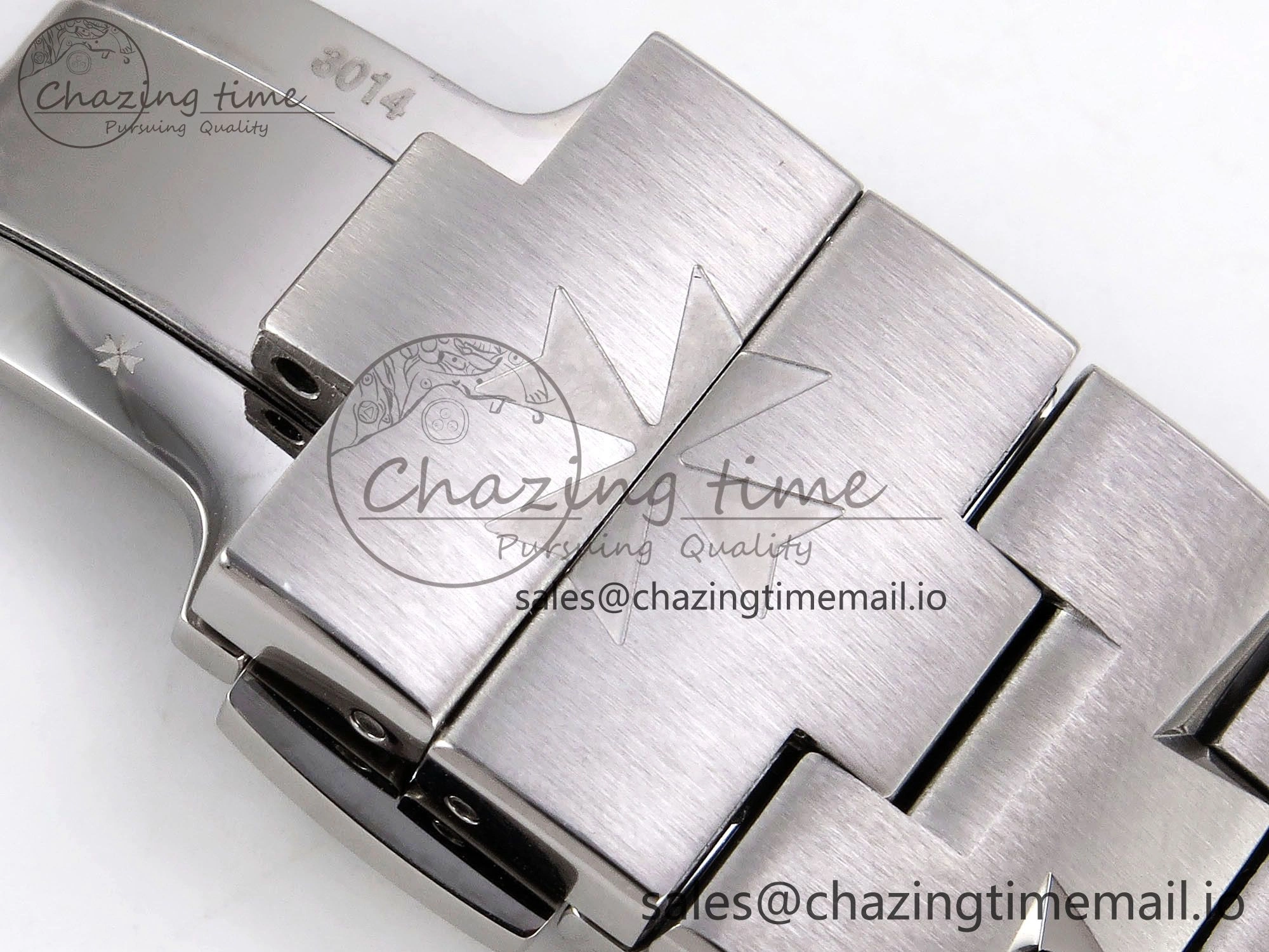 Upgraded Overseas 4520V SS 8F Best Edition Green Dial On SS Bracelet A7750 Modified to A 9842