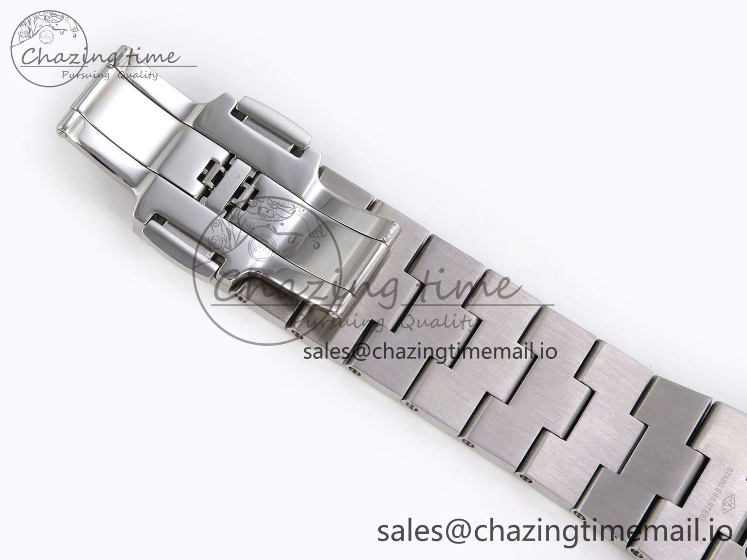 Upgraded Overseas 4520V SS 8F Best Edition Green Dial On SS Bracelet A7750 Modified to A 9842
