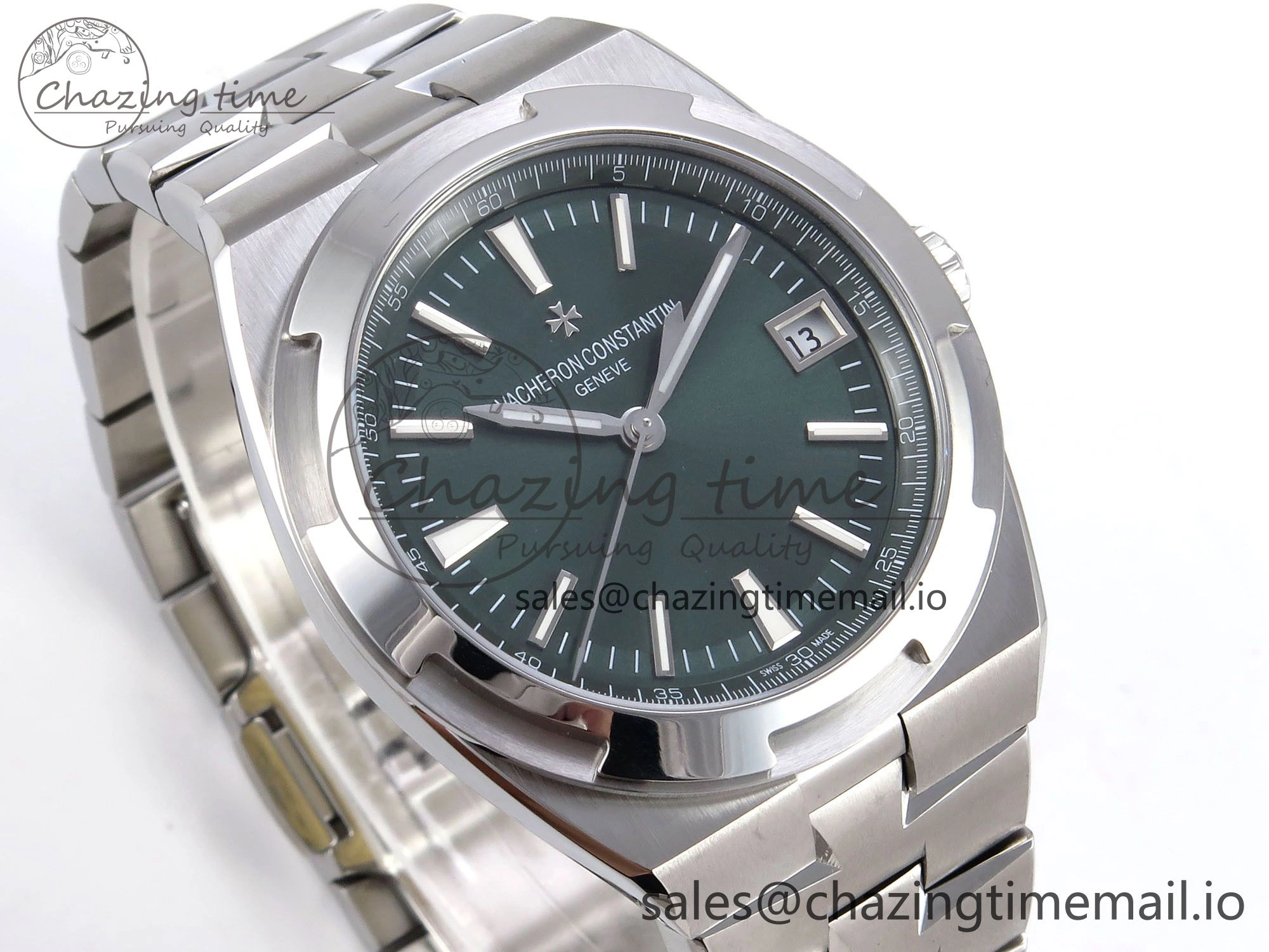 Overseas 4520V SS 8F Best Edition Green Dial on SS Bracelet A FlexibleFit 9845