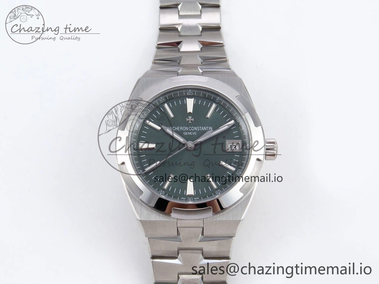 Overseas 4520V SS 8F Best Edition Green Dial on SS Bracelet A FlexibleFit 9845