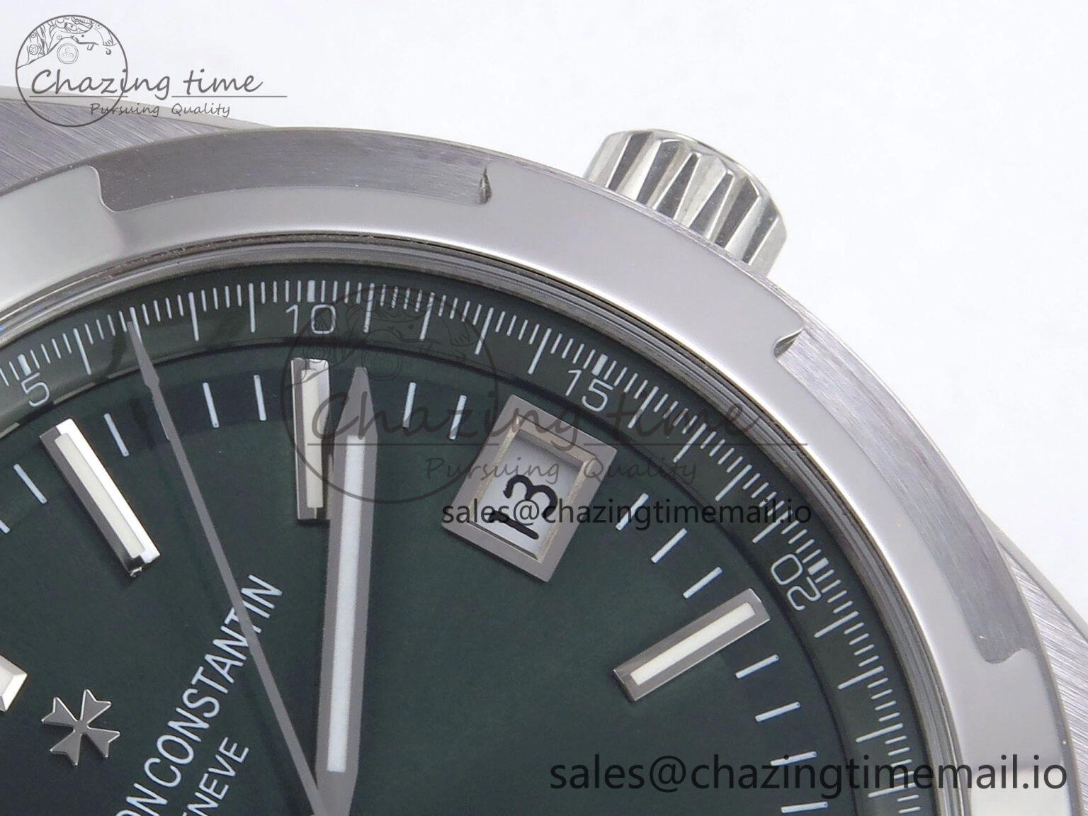 Overseas 4520V SS 8F Best Edition Green Dial on SS Bracelet A FlexibleFit 9845