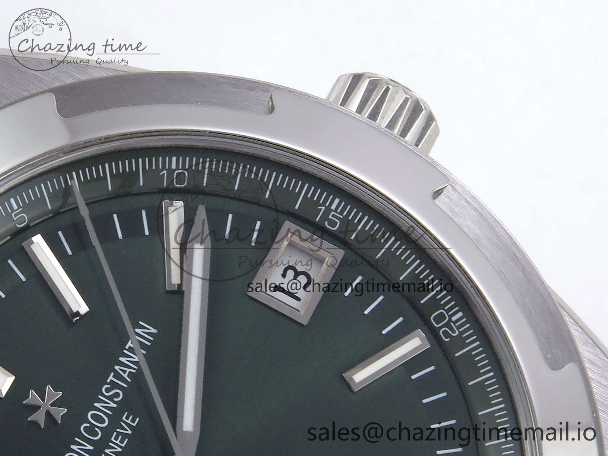 Overseas 4520V SS 8F Best Edition Green Dial on SS Bracelet A FlexibleFit 9845