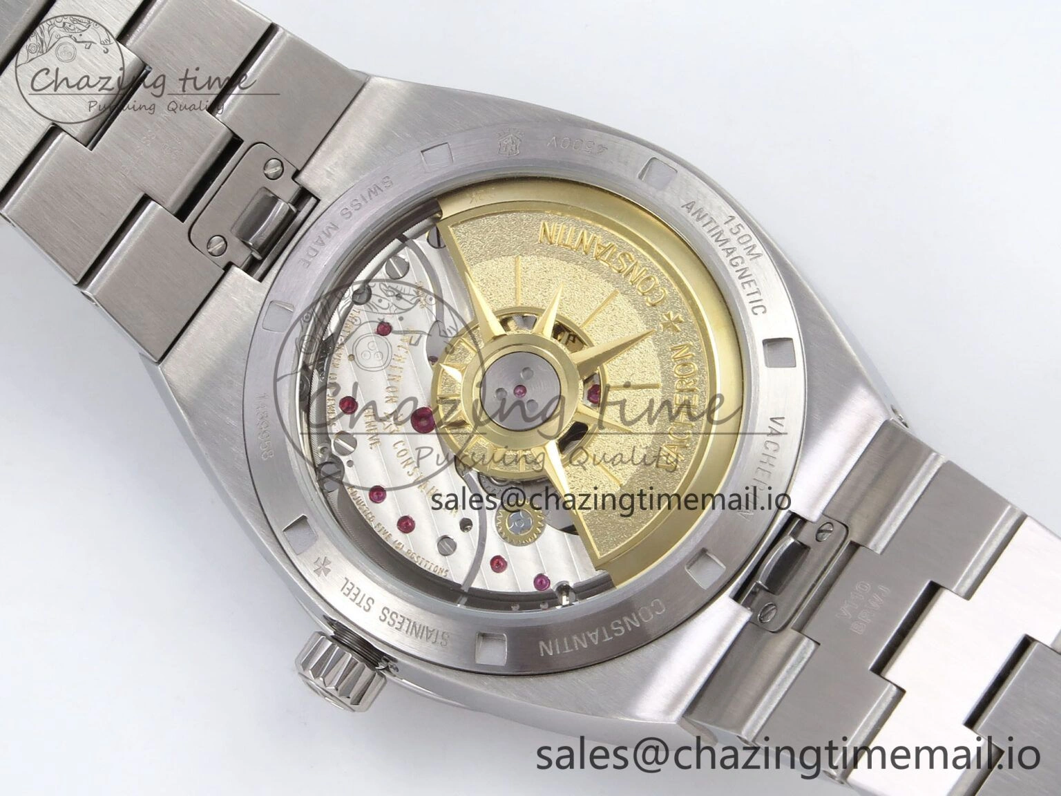 Overseas 4520V SS 8F Best Edition Green Dial on SS Bracelet A FlexibleFit 9845