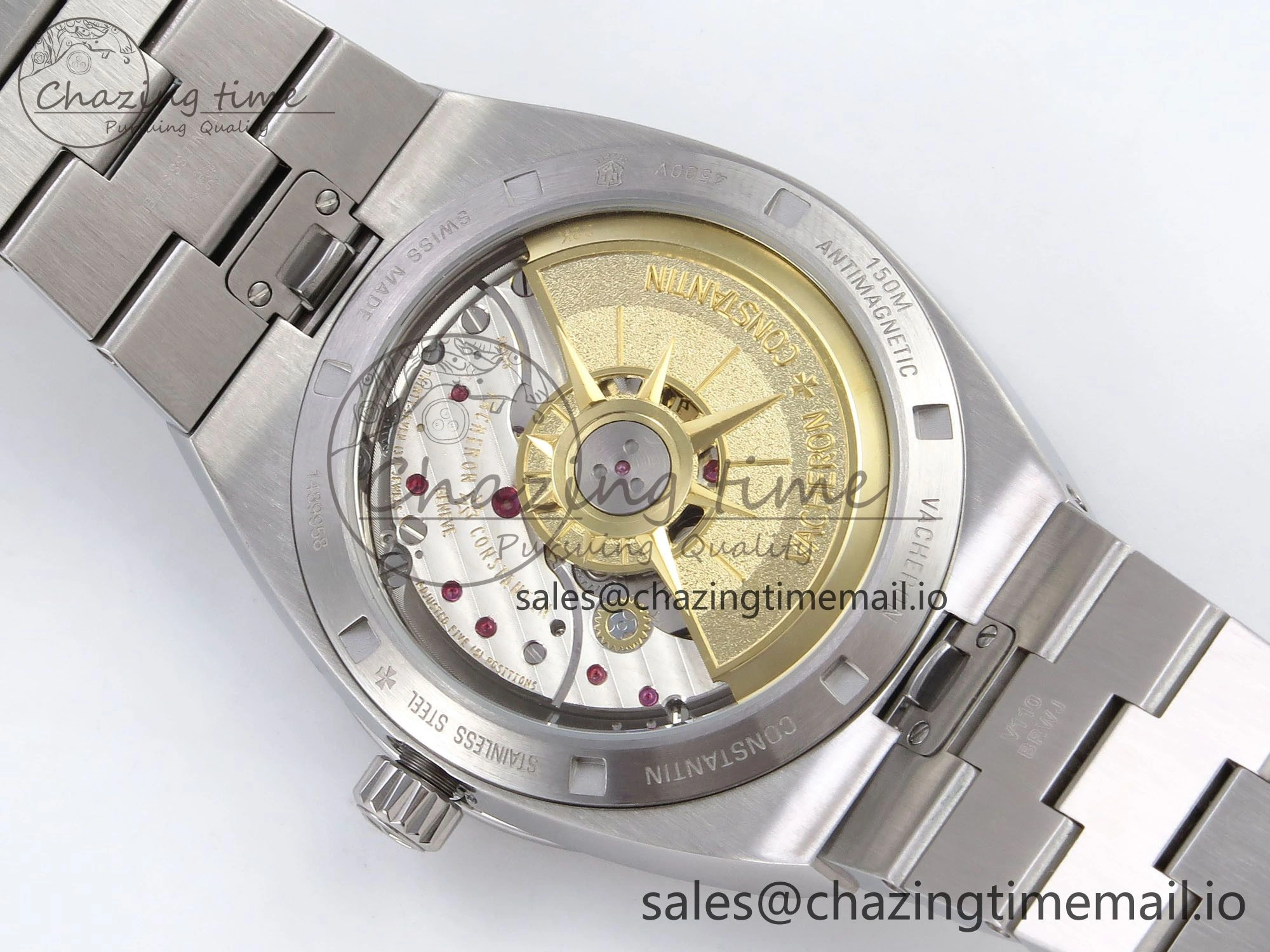 Overseas 4520V SS 8F Best Edition Green Dial on SS Bracelet A FlexibleFit 9845