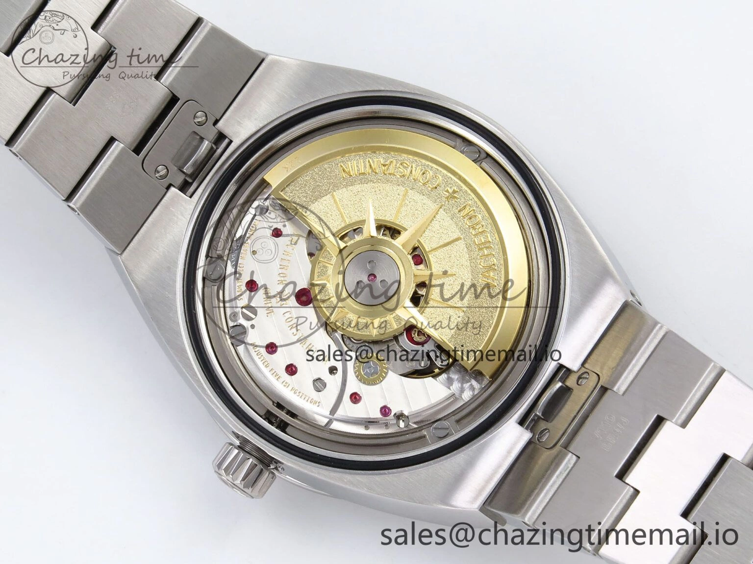 Overseas 4520V SS 8F Best Edition Green Dial on SS Bracelet A FlexibleFit 9845