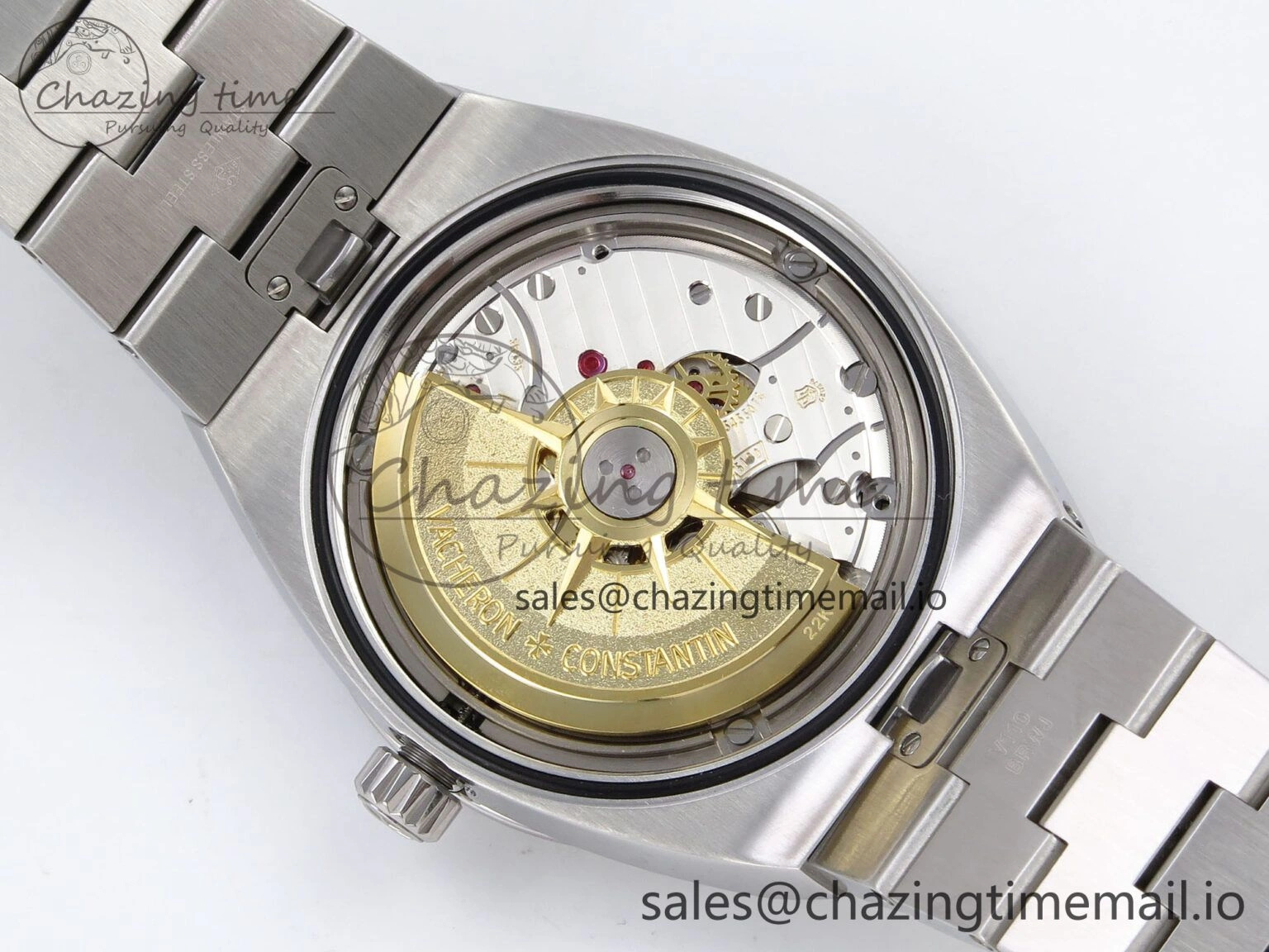 Overseas 4520V SS 8F Best Edition Green Dial on SS Bracelet A FlexibleFit 9845