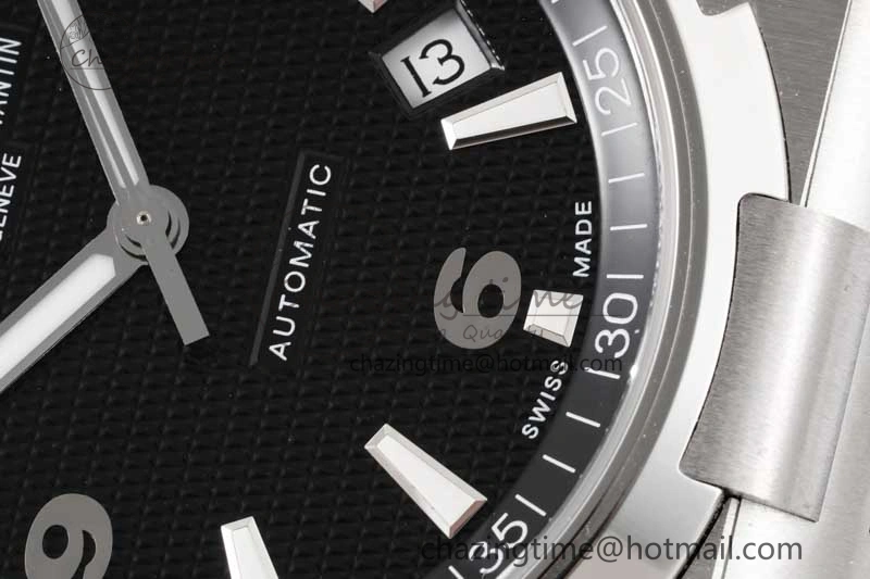 Fashionable Overseas 47040 SS PPF 1:1 Best Edition Black Textured Dial on Black Rubber Strap A 9886