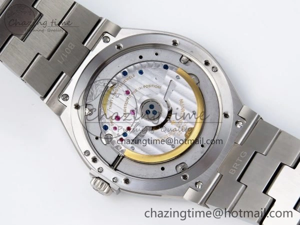 Overseas 47040 SS PPF 1:1 Best Edition Black Textured Dial on SS Bracelet A MultiPurpose 9881