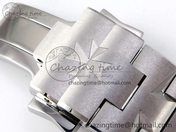 Overseas 47040 SS PPF 1:1 Best Edition Black Textured Dial on SS Bracelet A MultiPurpose 9881
