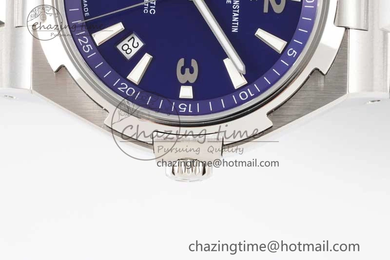 Effortless Overseas 47040 SS PPF 1:1 Best Edition Blue Textured Dial on SS Bracelet A 9887