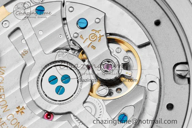 Effortless Overseas 47040 SS PPF 1:1 Best Edition Blue Textured Dial on SS Bracelet A 9887