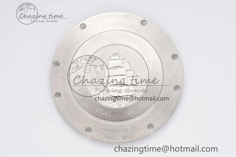 Overseas 47040 SS PPF 1:1 Best Edition Gray Textured Dial on Black Rubber Strap A Trendsetting 9883