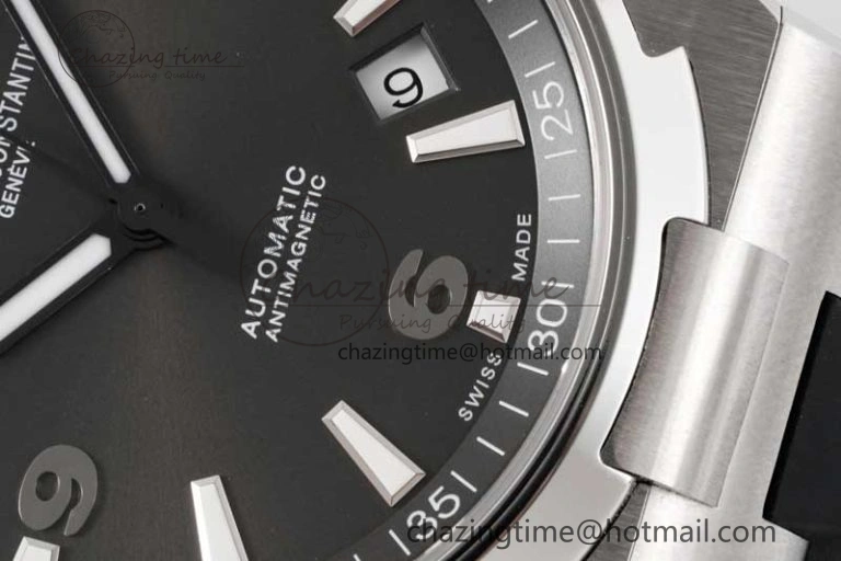 Overseas 47040 SS PPF 1:1 Best Edition Gray Textured Dial on Black Rubber Strap A Trendsetting 9883