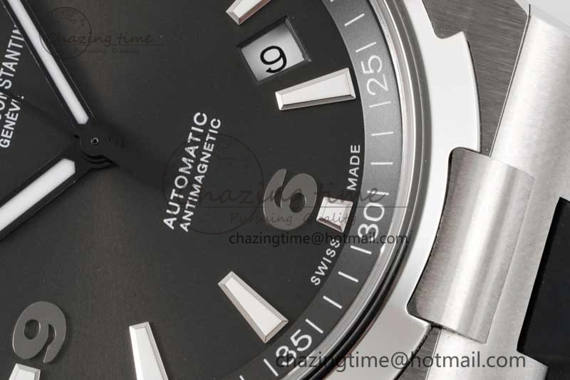 Overseas 47040 SS PPF 1:1 Best Edition Gray Textured Dial on Black Rubber Strap A Trendsetting 9883