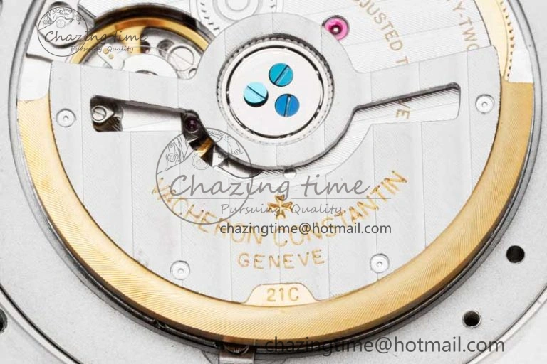 Overseas 47040 SS PPF 1:1 Best Edition Gray Textured Dial on Black Rubber Strap A Trendsetting 9883