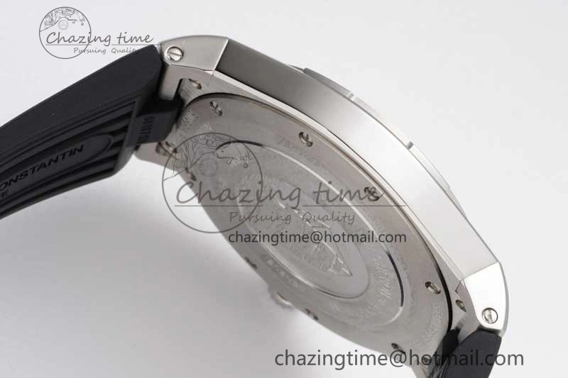 Overseas 47040 SS PPF 1:1 Best Edition Gray Textured Dial on Black Rubber Strap A Trendsetting 9883