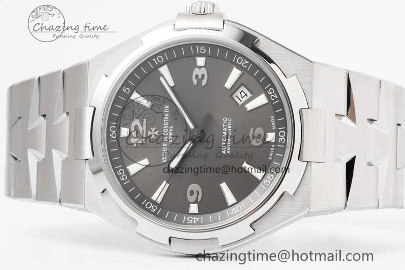 Thermal Overseas 47040 SS PPF 1:1 Best Edition Gray Textured Dial on SS Bracelet A 9891