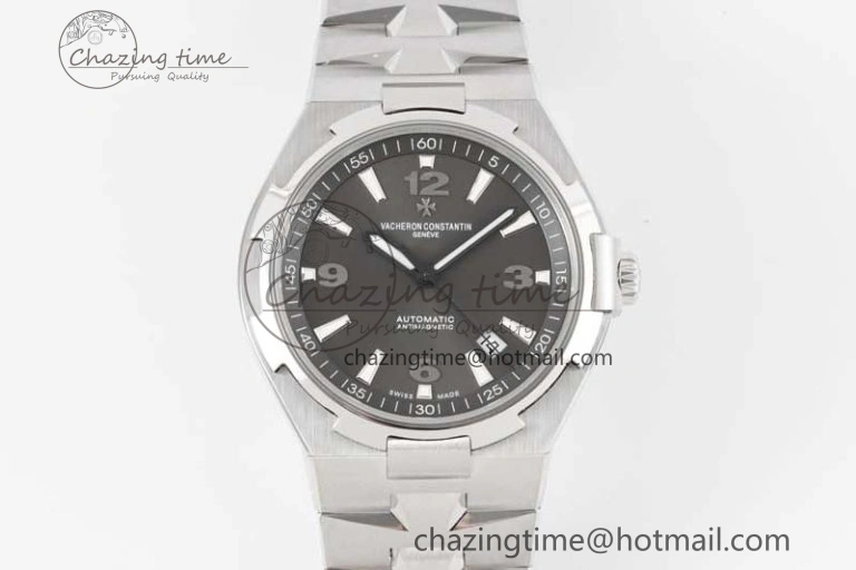 Thermal Overseas 47040 SS PPF 1:1 Best Edition Gray Textured Dial on SS Bracelet A 9891