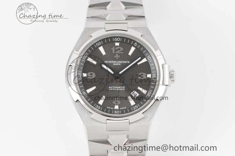 Thermal Overseas 47040 SS PPF 1:1 Best Edition Gray Textured Dial on SS Bracelet A 9891