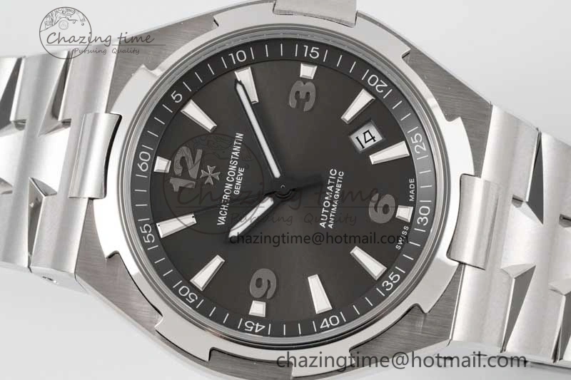 Thermal Overseas 47040 SS PPF 1:1 Best Edition Gray Textured Dial on SS Bracelet A 9891