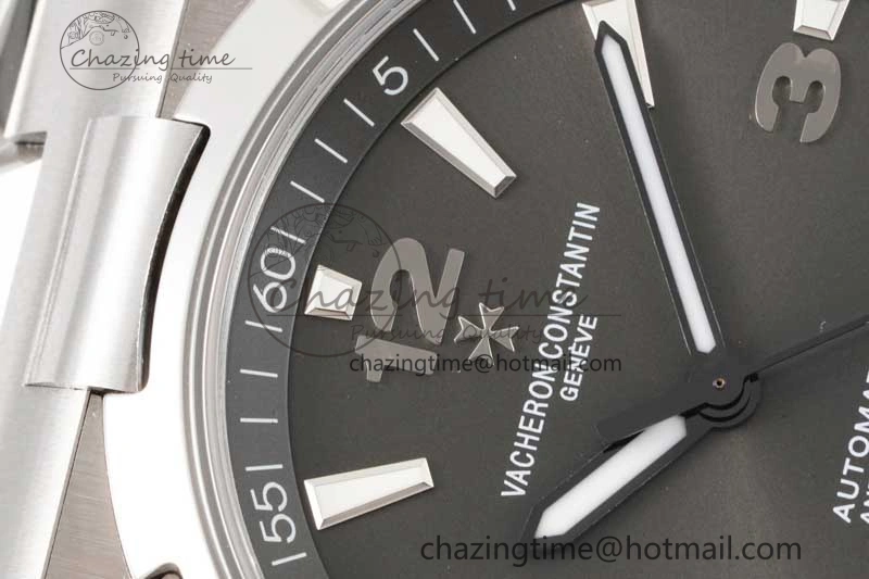 Thermal Overseas 47040 SS PPF 1:1 Best Edition Gray Textured Dial on SS Bracelet A 9891