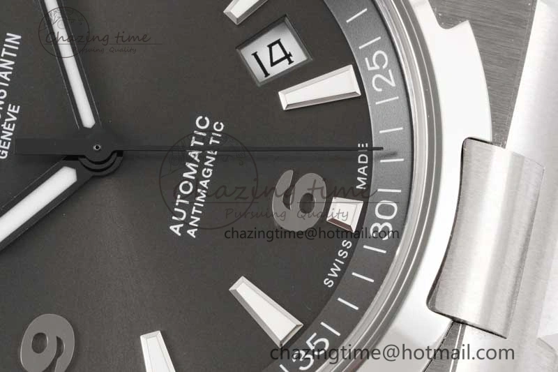 Thermal Overseas 47040 SS PPF 1:1 Best Edition Gray Textured Dial on SS Bracelet A 9891