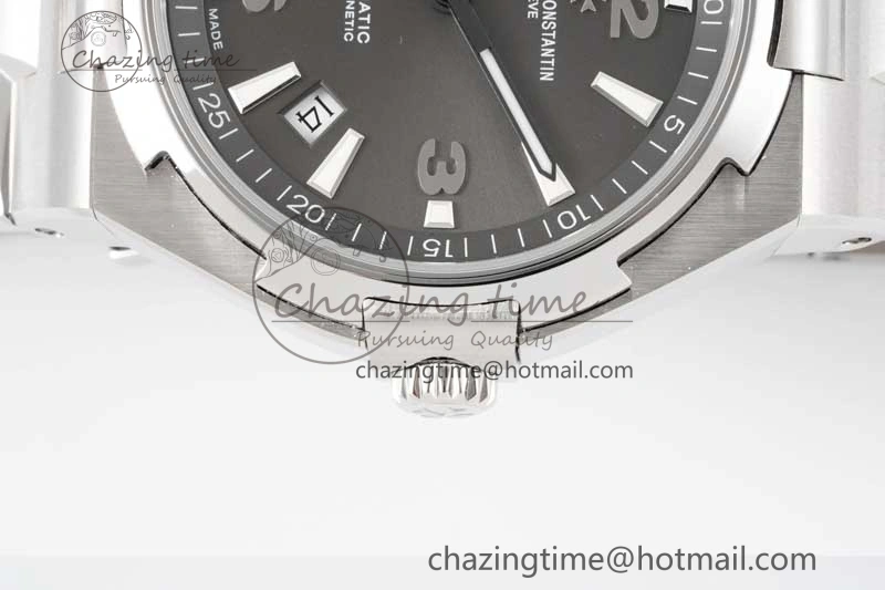 Thermal Overseas 47040 SS PPF 1:1 Best Edition Gray Textured Dial on SS Bracelet A 9891