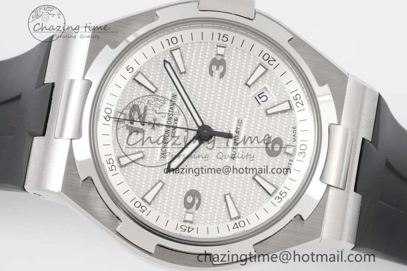 Overseas 47040 SS PPF 1:1 Best Edition White Textured Dial on Black Rubber Strap A UrbanStyle 9884