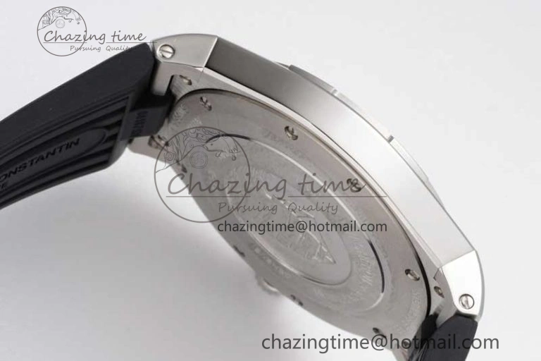 Overseas 47040 SS PPF 1:1 Best Edition White Textured Dial on Black Rubber Strap A UrbanStyle 9884
