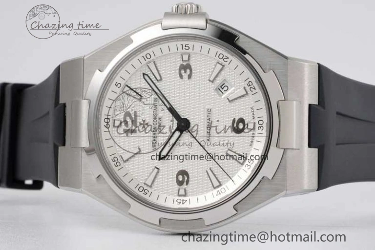 Overseas 47040 SS PPF 1:1 Best Edition White Textured Dial on Black Rubber Strap A UrbanStyle 9884