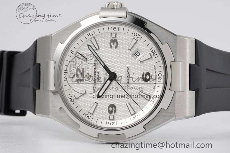Overseas 47040 SS PPF 1:1 Best Edition White Textured Dial on Black Rubber Strap A UrbanStyle 9884