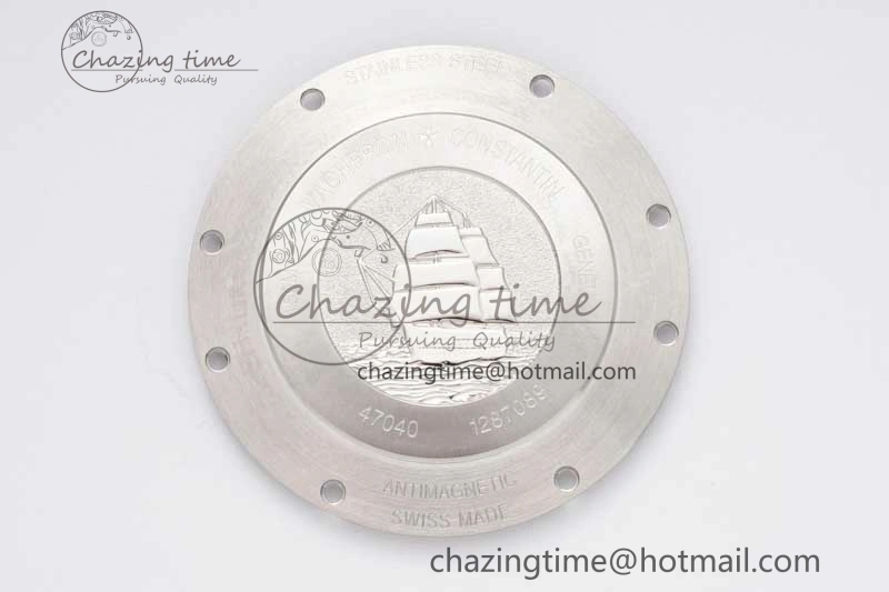 Overseas 47040 SS PPF 1:1 Best Edition White Textured Dial on Black Rubber Strap A UrbanStyle 9884