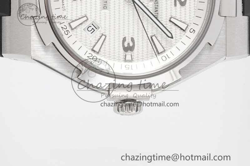Overseas 47040 SS PPF 1:1 Best Edition White Textured Dial on Black Rubber Strap A UrbanStyle 9884