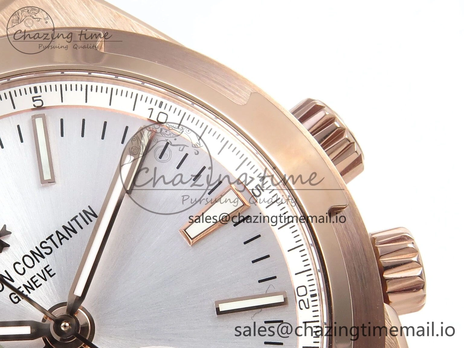 Popular Overseas 7920V RG 8F Best Edition White Dial On RG Bracelet A 9829