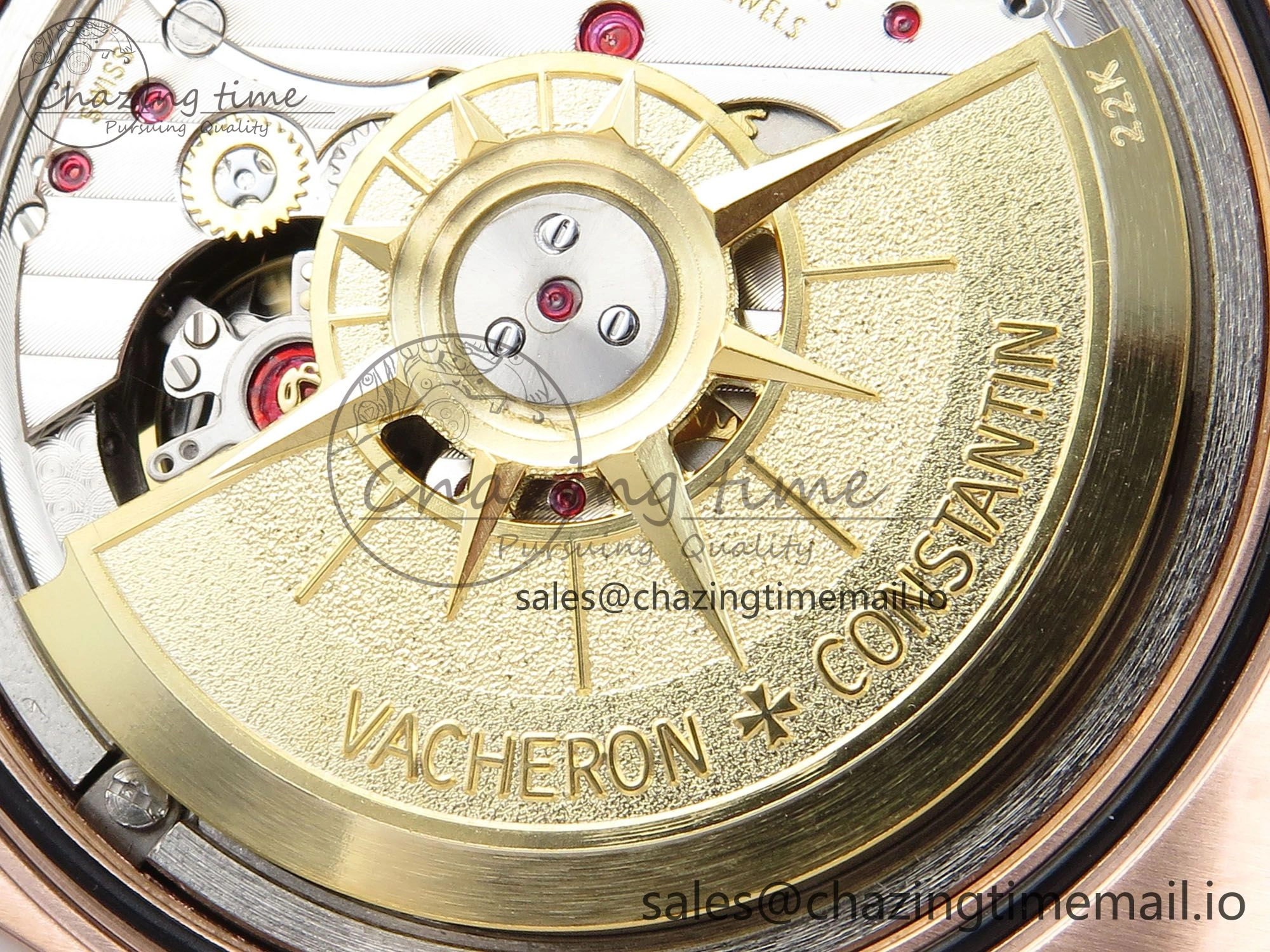 Popular Overseas 7920V RG 8F Best Edition White Dial On RG Bracelet A 9829
