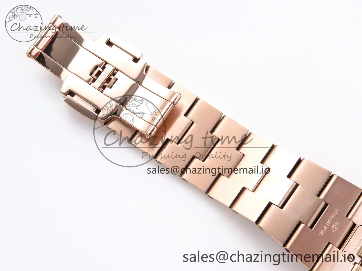 Popular Overseas 7920V RG 8F Best Edition White Dial On RG Bracelet A 9829