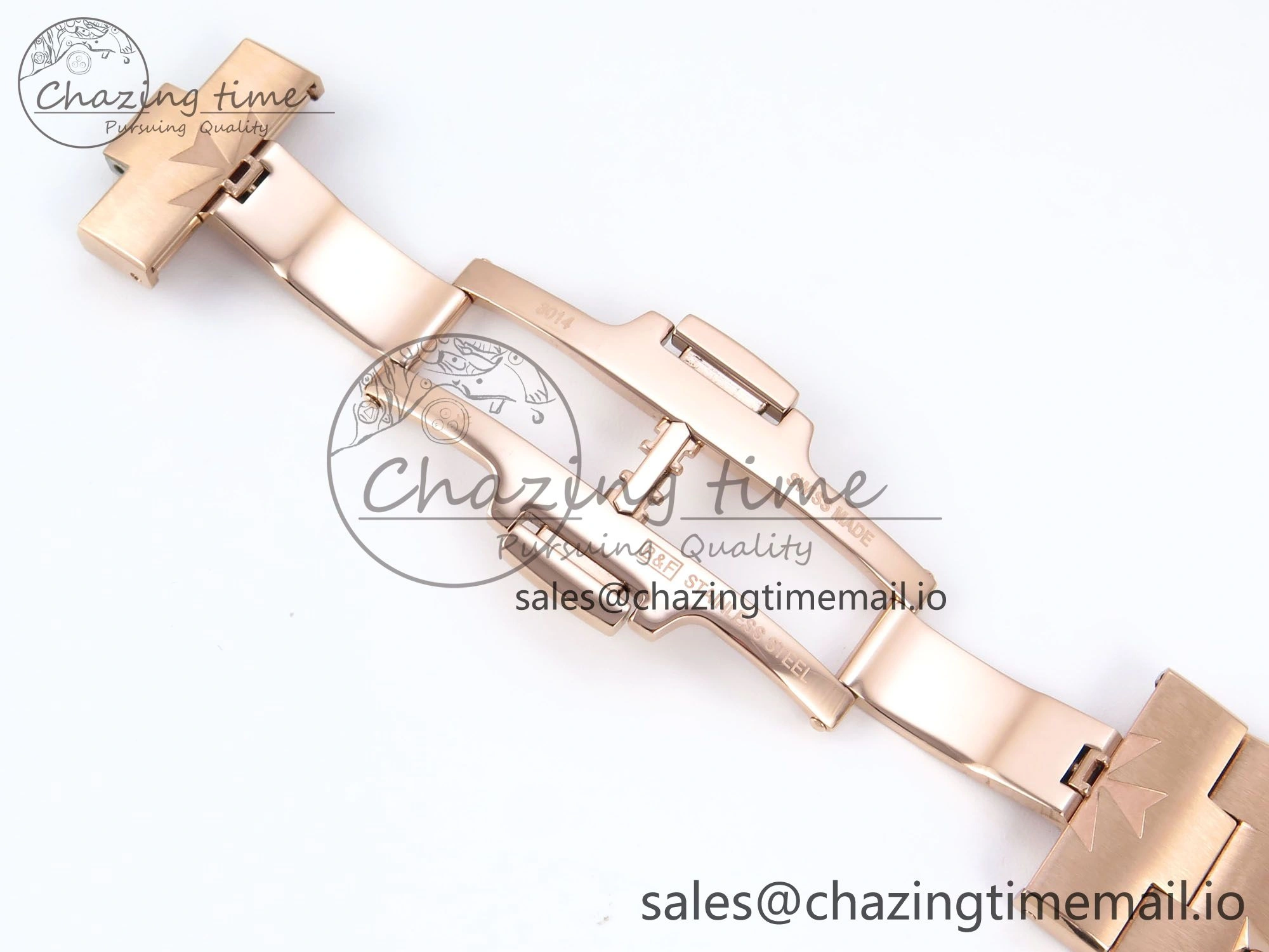 Popular Overseas 7920V RG 8F Best Edition White Dial On RG Bracelet A 9829