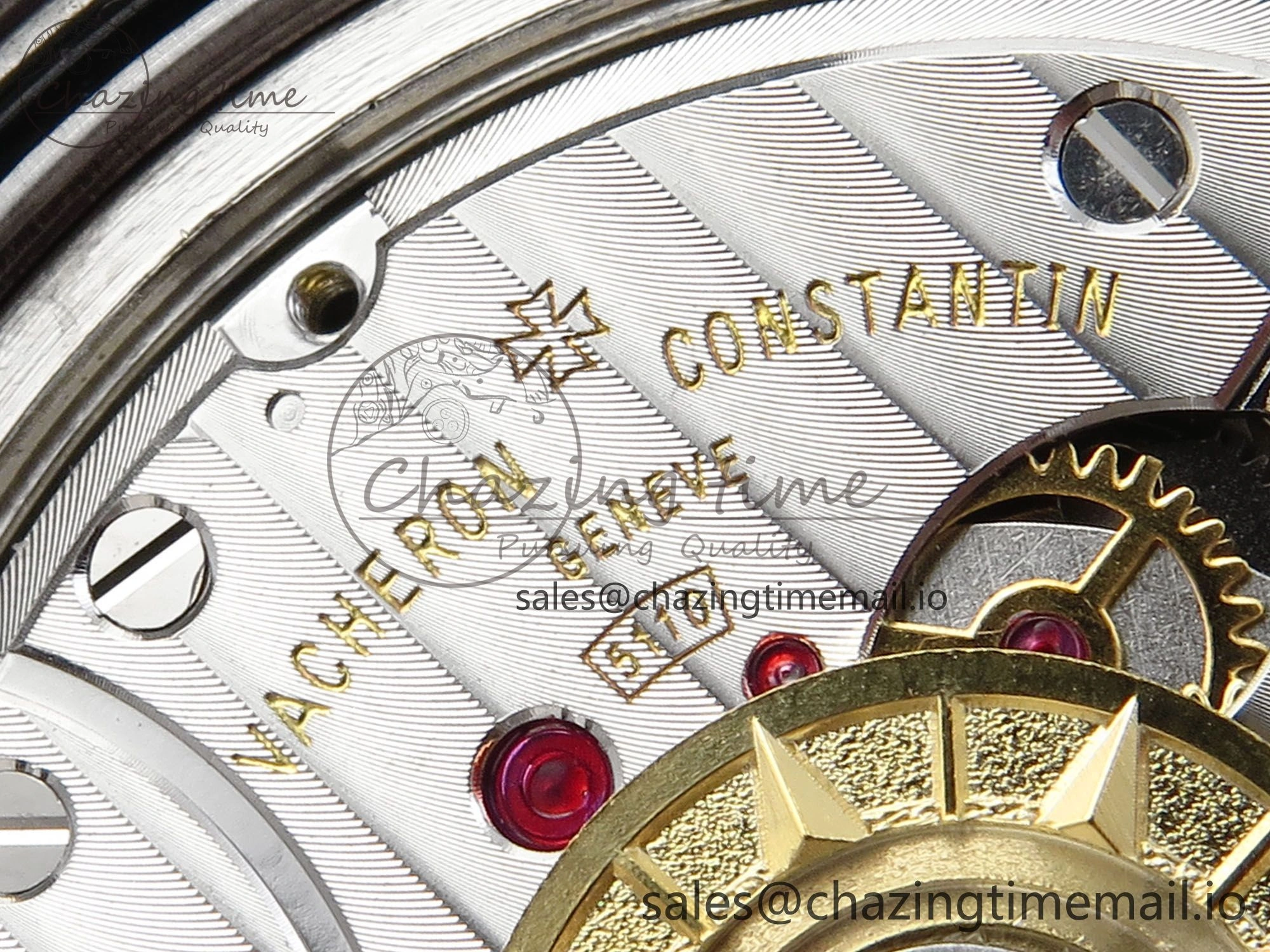 Breathable Overseas 7920V SS 8F Best Edition Black Dial On SS Bracelet A 9830