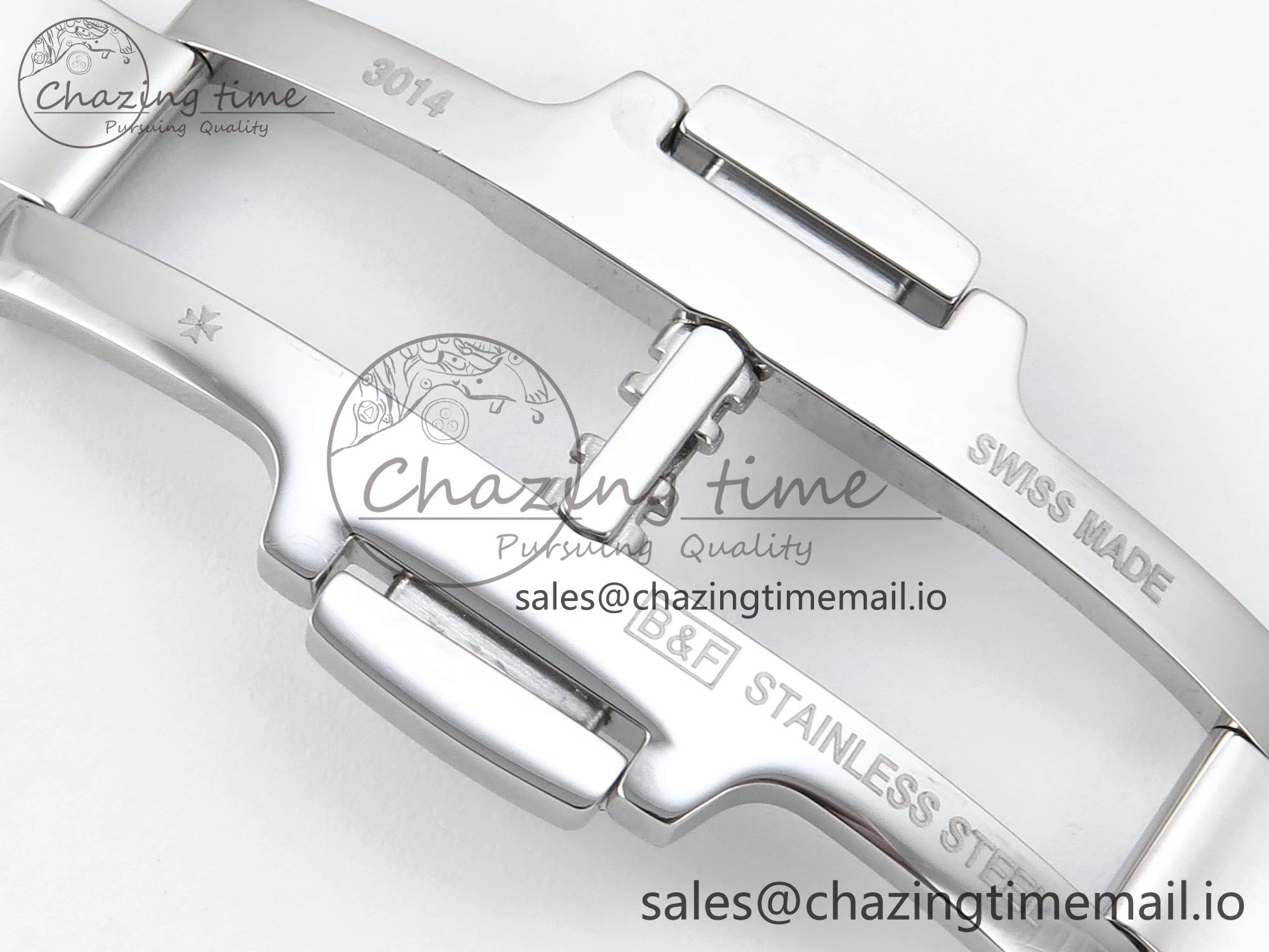 EyeCatching Overseas 7920V SS 8F Best Edition Blue Dial On SS Bracelet A 9832