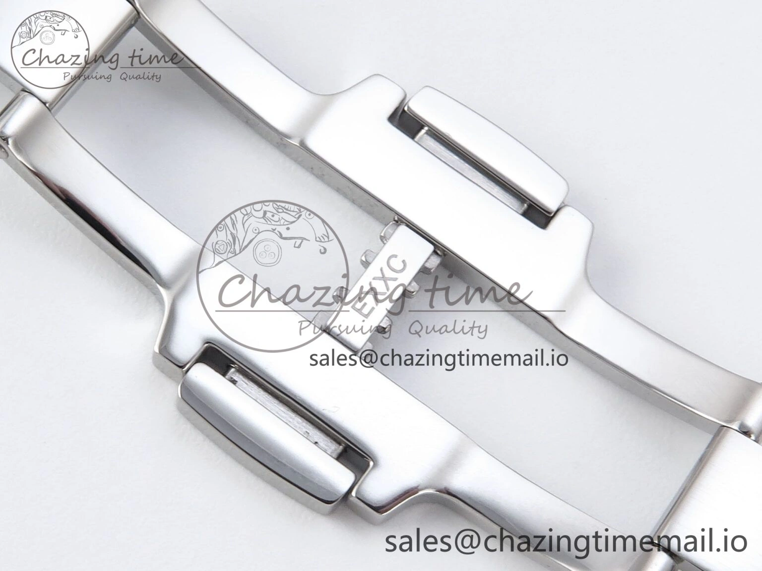 EyeCatching Overseas 7920V SS 8F Best Edition Blue Dial On SS Bracelet A 9832