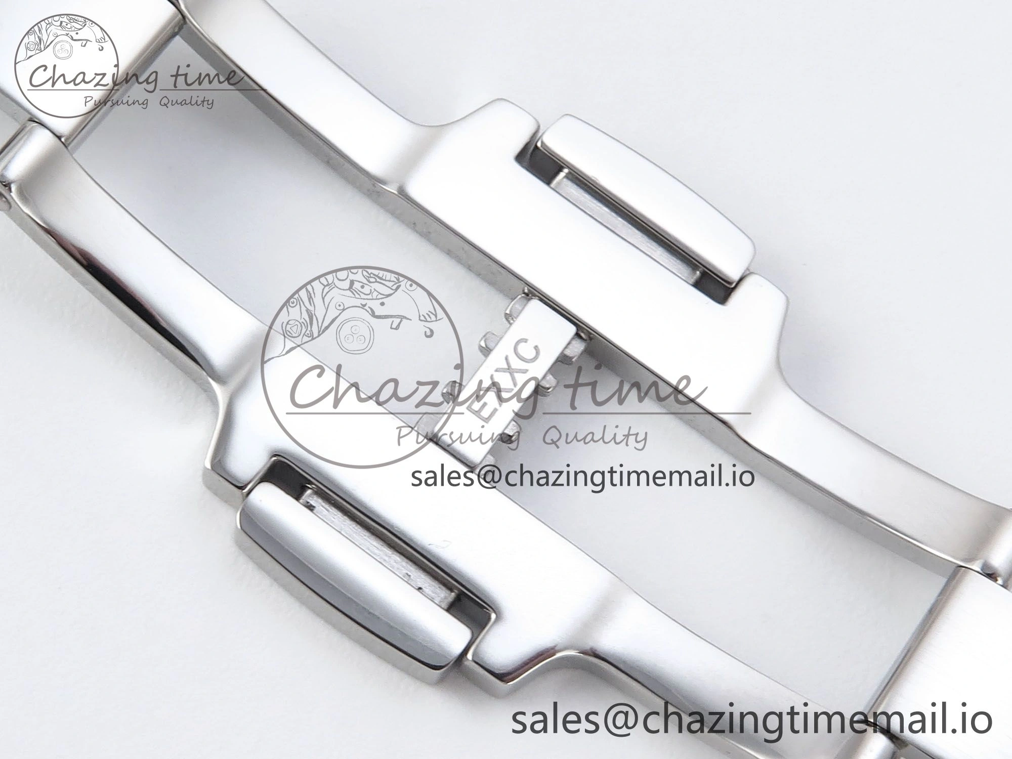 EyeCatching Overseas 7920V SS 8F Best Edition Blue Dial On SS Bracelet A 9832
