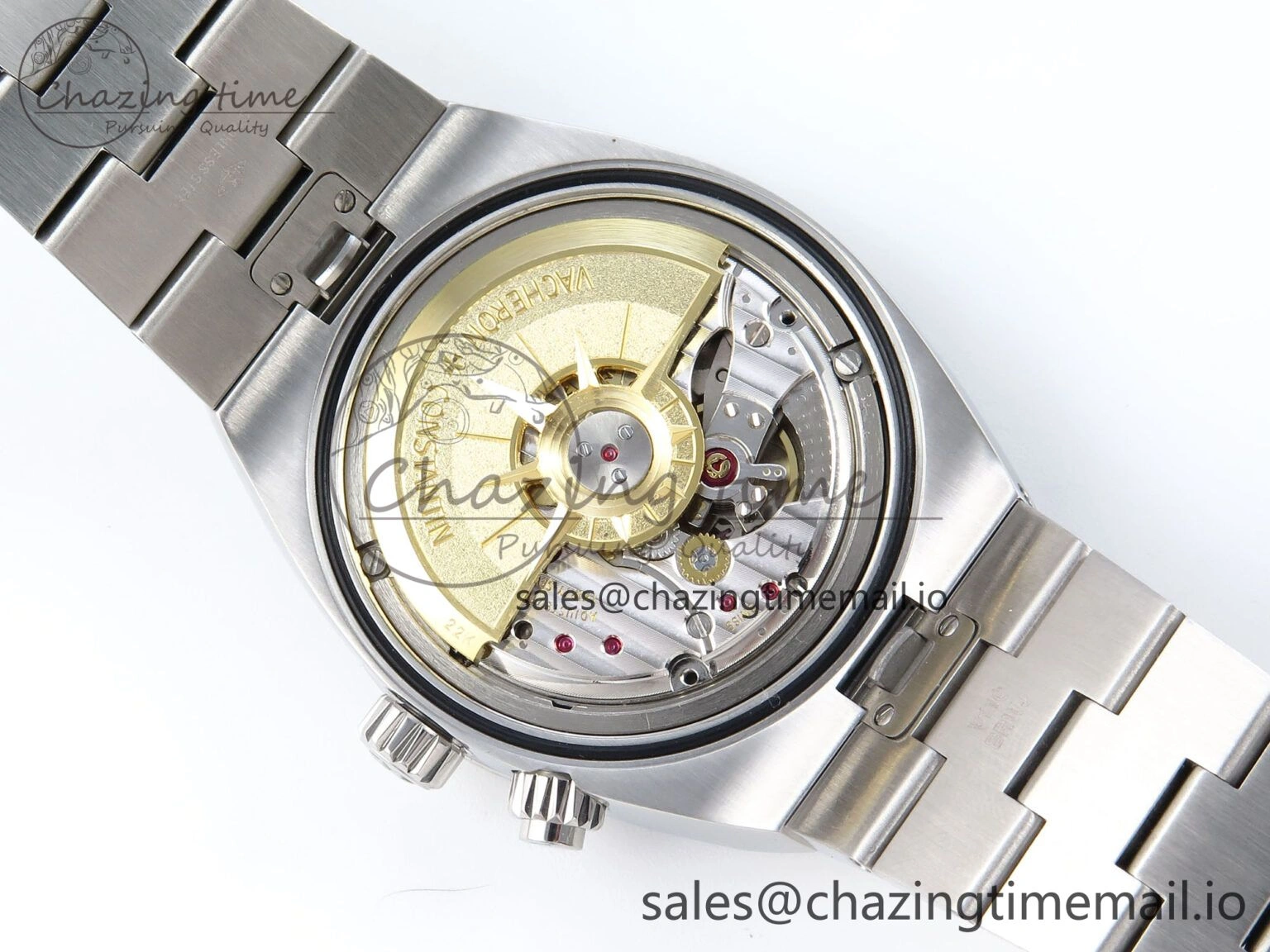 Overseas 7920V SS 8F Best Edition White Dial On SS Bracelet A Comfortable 9831