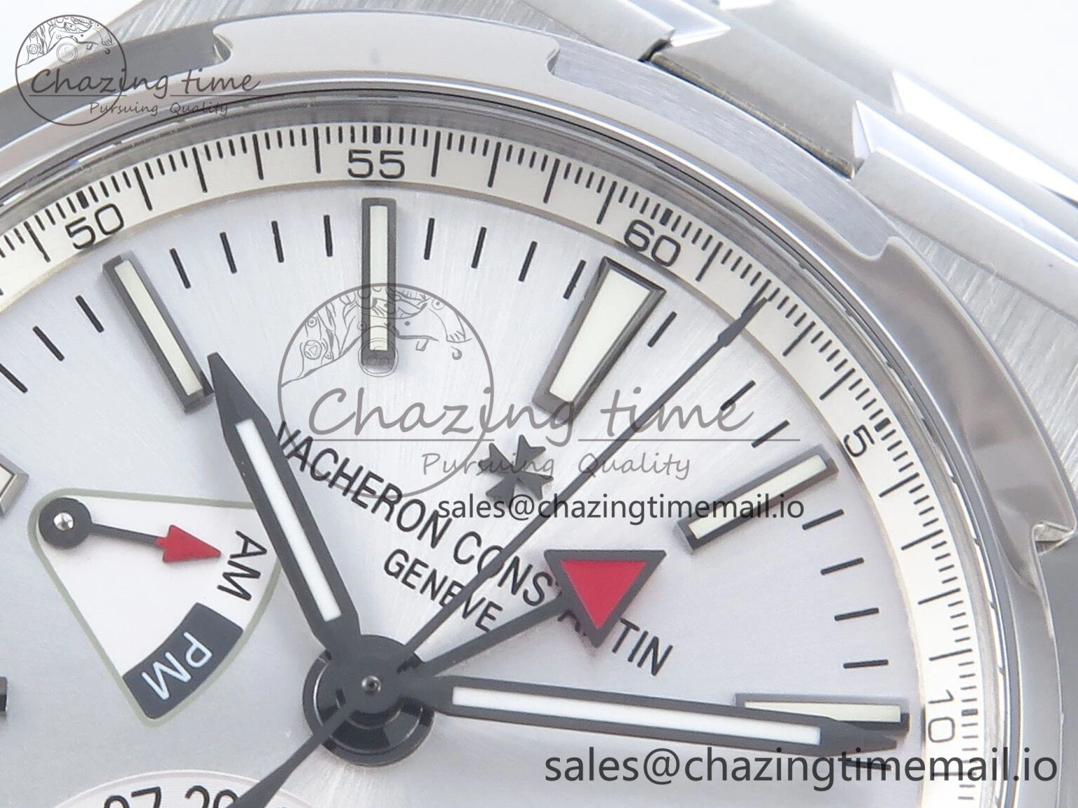 Overseas 7920V SS 8F Best Edition White Dial On SS Bracelet A Comfortable 9831
