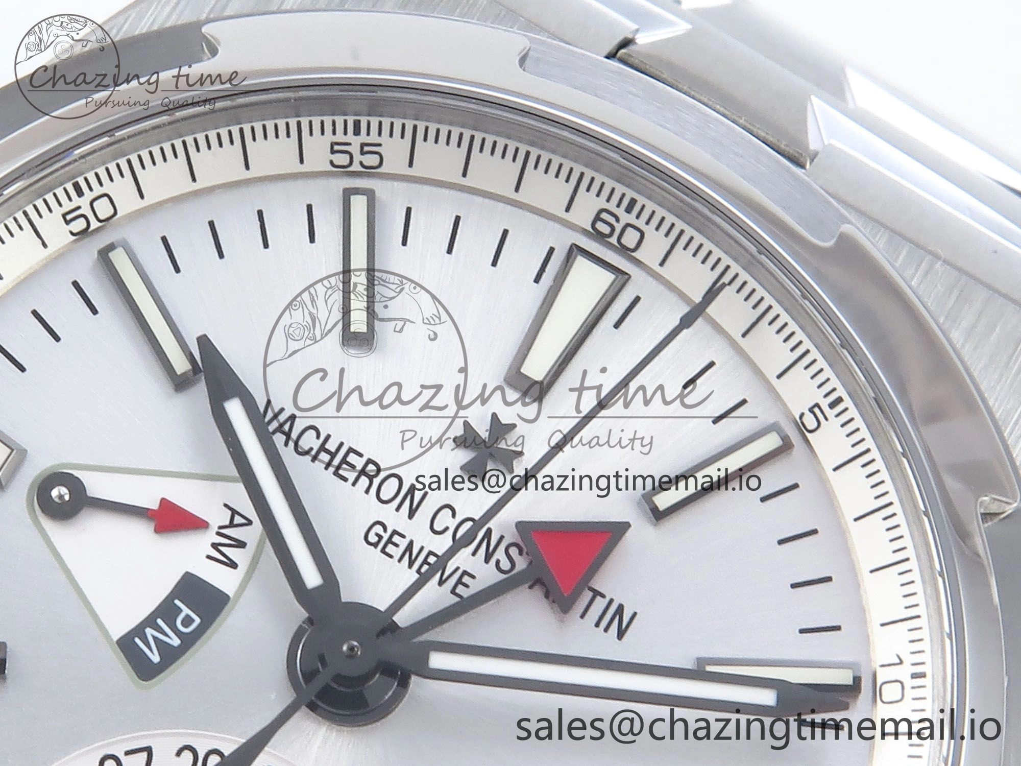 Overseas 7920V SS 8F Best Edition White Dial On SS Bracelet A Comfortable 9831